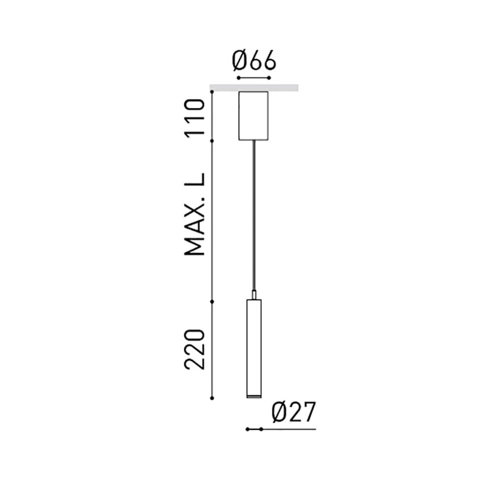 Arkoslight STICK BASE 22 2M SPOT - DIM DALI 3000K - bianco strutturato - immagine 3