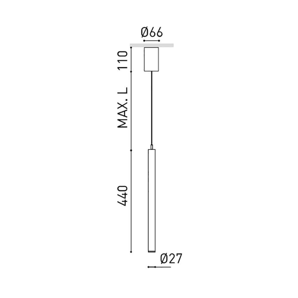 Arkoslight STICK BASE 44 2M SPOT - DIM DALI 2700K - metallic gold - Image 3