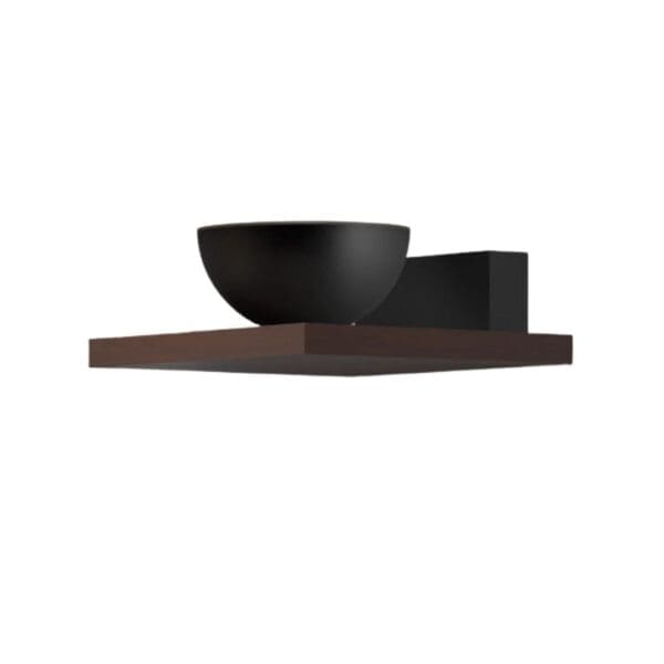 Lumen Center SAKE' 1 parete - 2700K - MDF noce e nero opaco