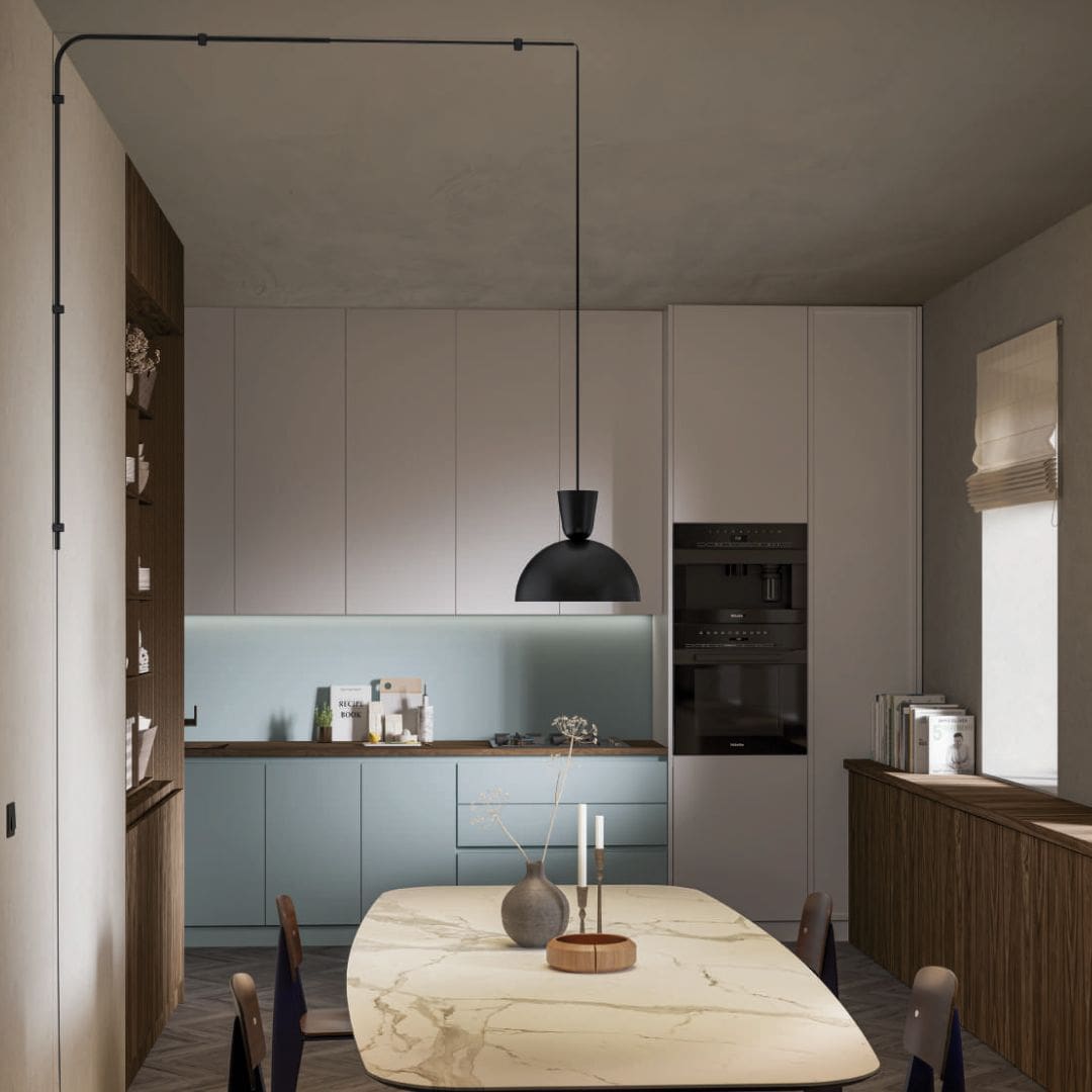 Lumen Center TORNITI BELL - solo paralume - verde oliva lucido - immagine 2