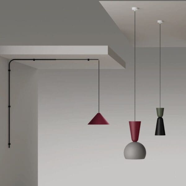 Lumen Center TORNITI PETIT - solo paralume - rosso marrone ft