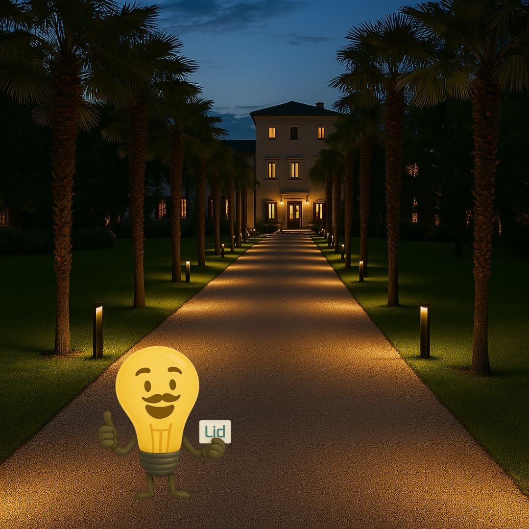 come illuminare il viale d'ingresso