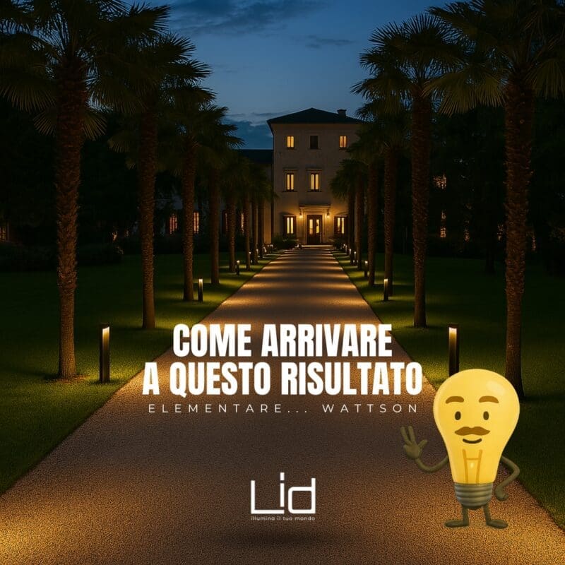 come illuminare viale ingresso