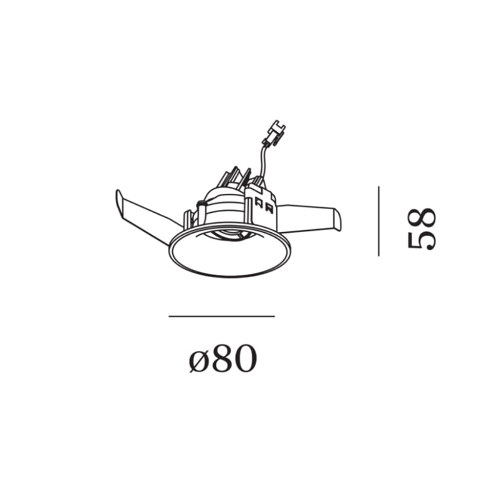 Wever e Ducrè RONY ADJUST PETIT 1.0 - 2700K molle a filo 15° - bianco opaco - immagine 3