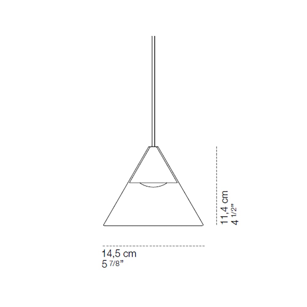 Cini&Nils CORDINA CONICO - 2700K - vetro trasparente - ororosa - immagine 3