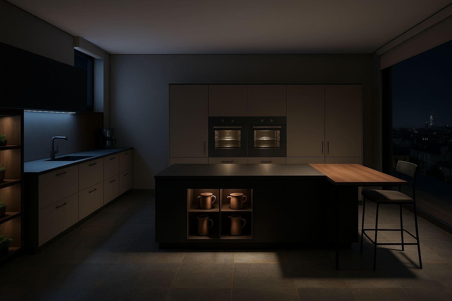 Come illuminare la tavola da pranzo - Errore illuminazione tavolo buio