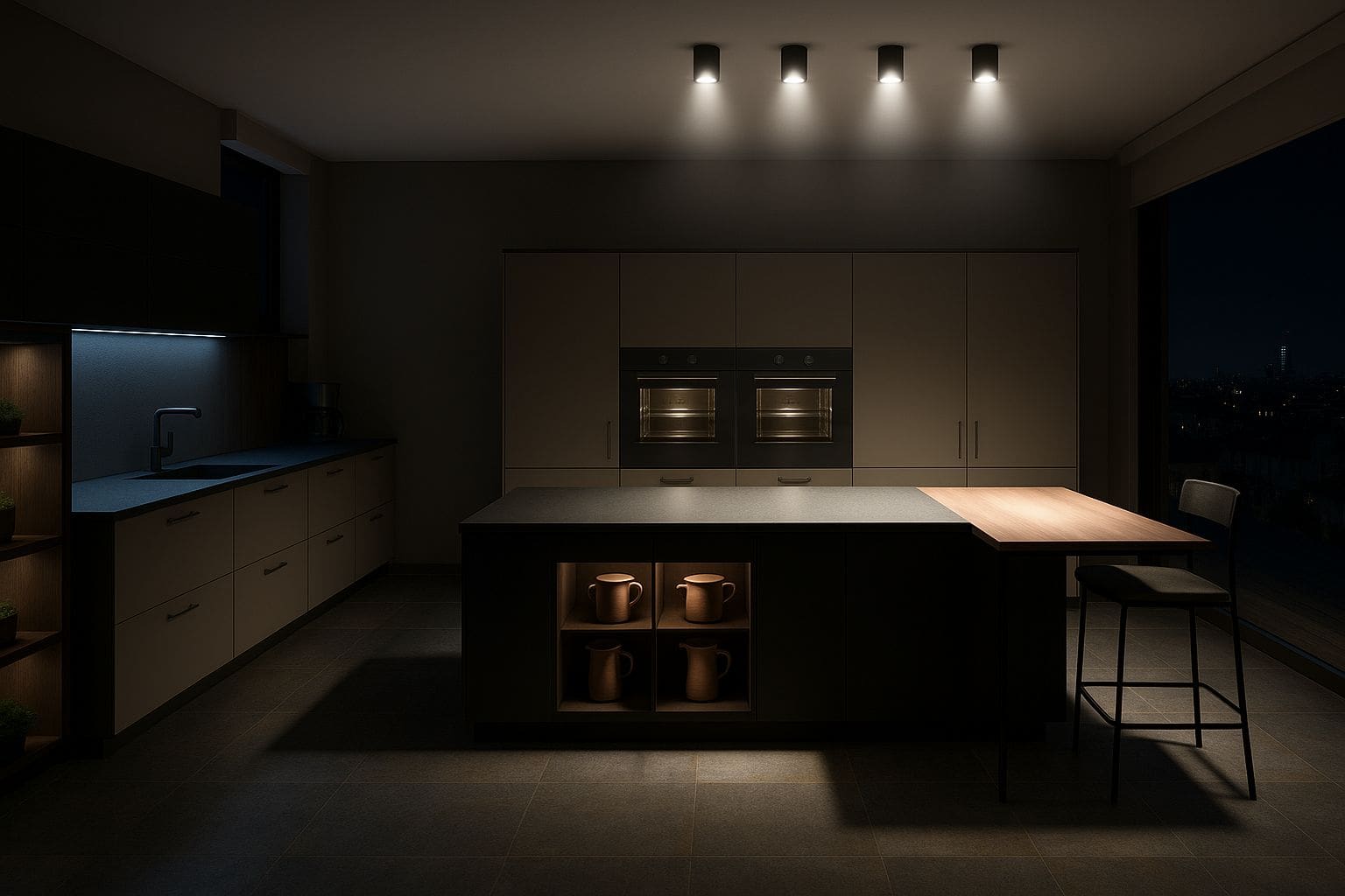 Come illuminare la tavola da pranzo - Errore luce fredda e invadente