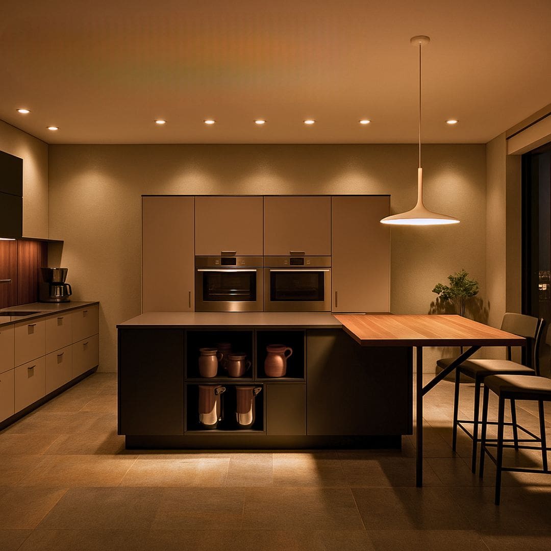 Come illuminare luce tavolo da pranzo