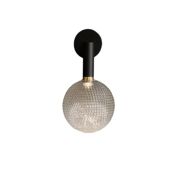 Catellani & Smith PAR 18 parete - ottone con base nera