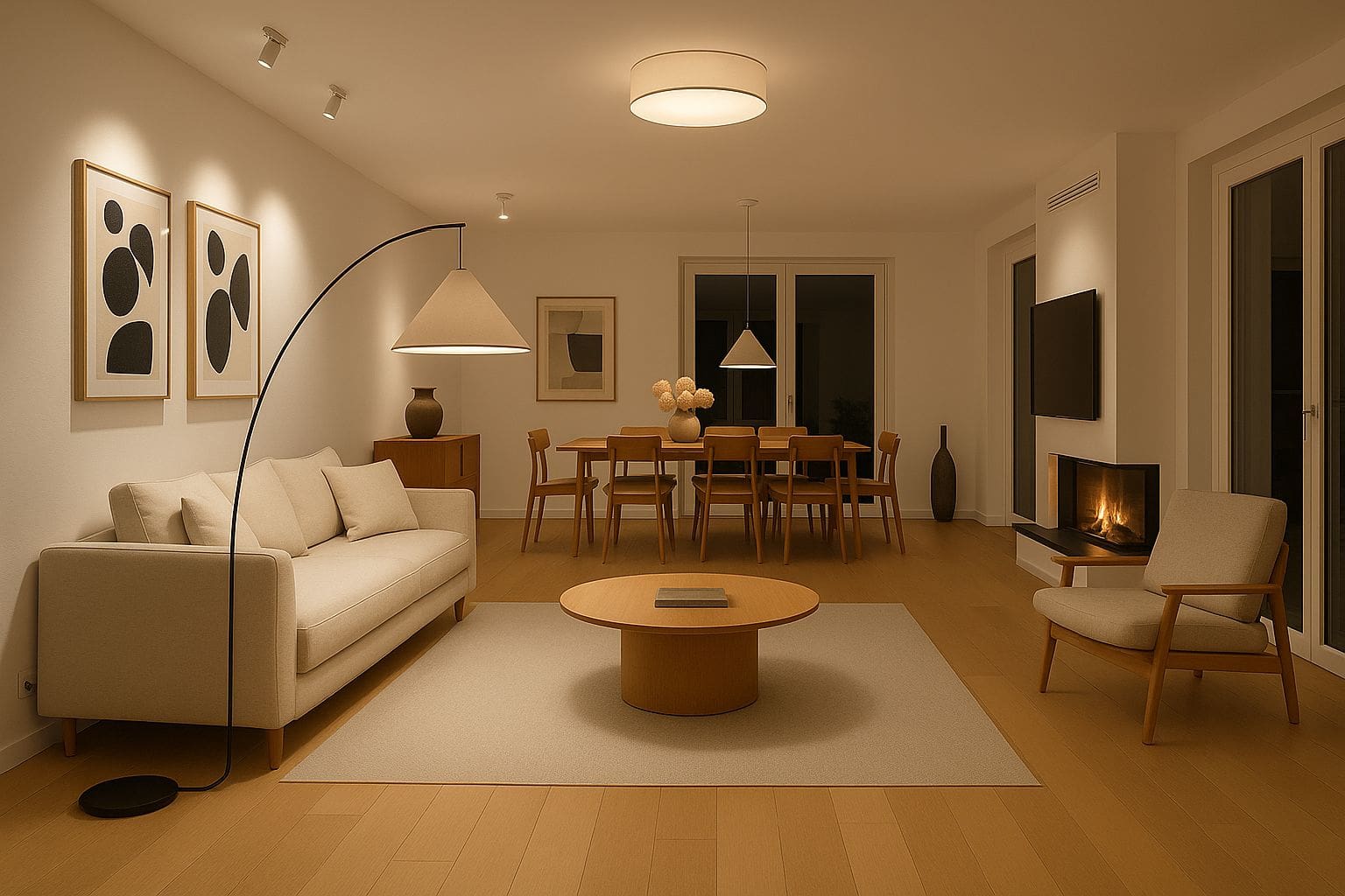 come illuminare il soggiorno