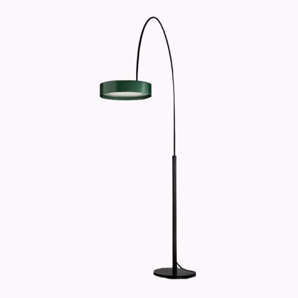 Oluce BERLIN-OUT 304 - terra - struttura nera e riflettore verde