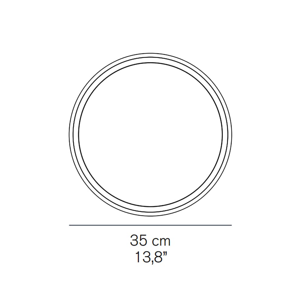 Oluce BERLIN-OUT 725 - wall large - matt aluminium - Image 3