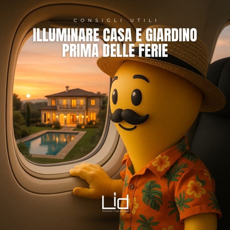 illuminare casa e giardino prima delle ferie