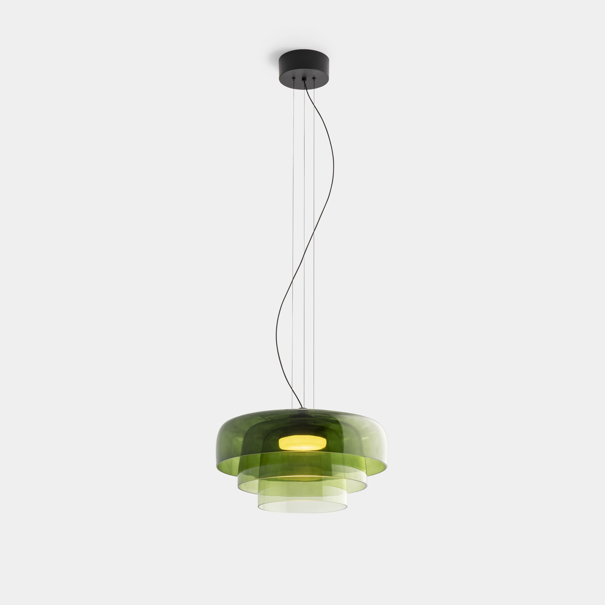 Leds C4 - Levels 3 Bodies Ø420mm + Ø320mm + Ø220mm 19W Nero