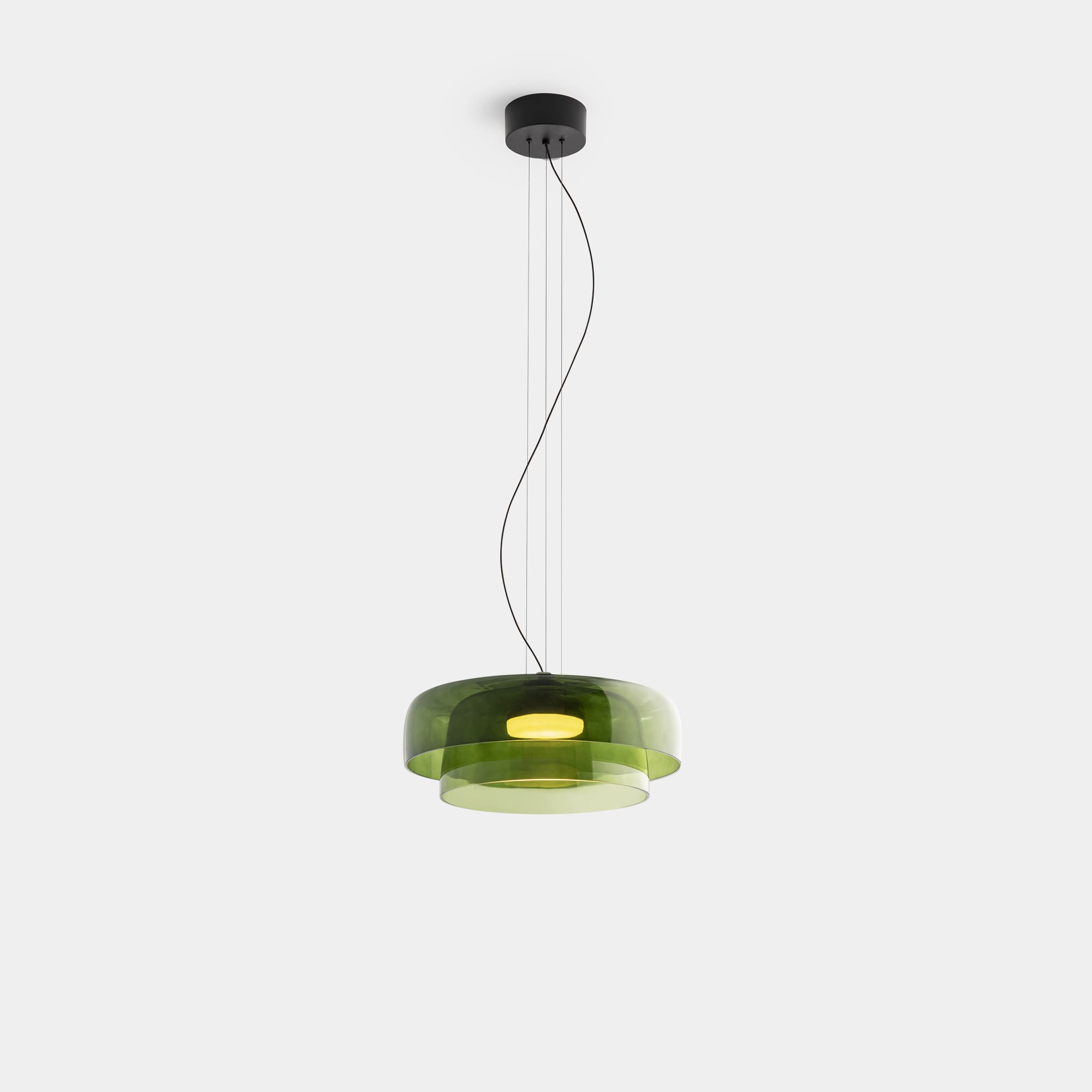 Leds C4 - Levels 2 Bodies Ø420mm + Ø320mm 19W Nero