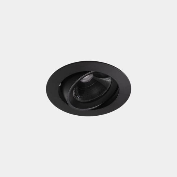 Leds C4 - Play Flat Round Adjustable GU10 8W Nero