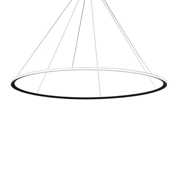 Leds C4 - Circular Outward ø600 Surface 39W 3000K Nero