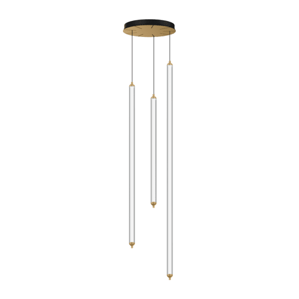 Wever e Ducrè - Flyra Ceiling Susp 3.3 Vertical LED 3000K Champagne