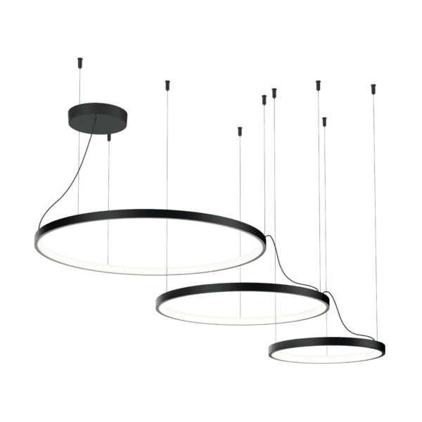 Wever e Ducrè - Kujo Ceiling Susp 3.2.1 LED 3000K Nero