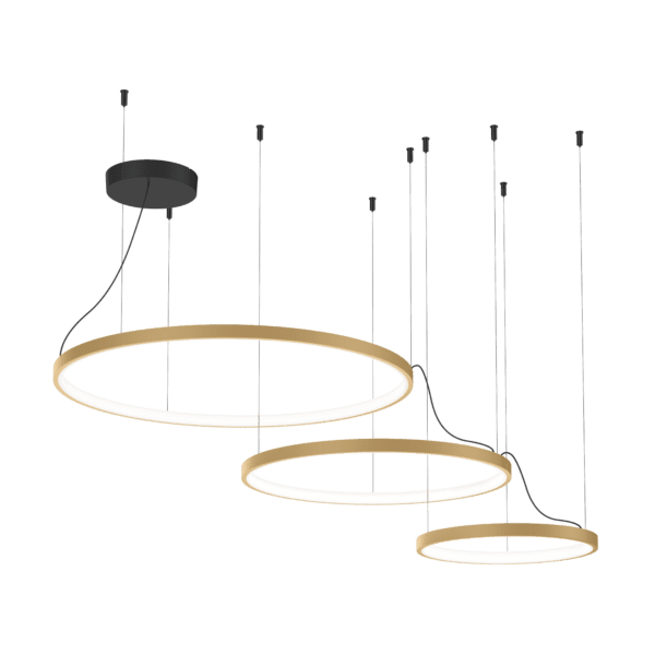 Wever e Ducrè - Kujo Ceiling Susp 3.2.1 LED 3000K Champagne
