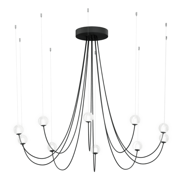 Wever e Ducrè - Oplia Chandelier Ceiling Susp 2.0 LED 2700K B 2.0m Cables Nero