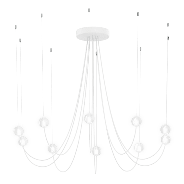 Wever e Ducrè - Oplia Chandelier Ceiling Susp 2.0 LED 2700K W 2.0m Cables Bianco