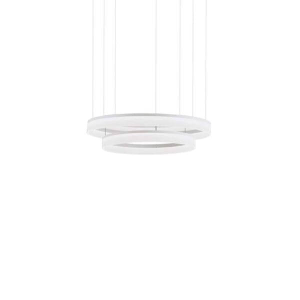 LEDS C4 - Lampada a sospensione Circ Ø800 + Ø1000 - Bianco