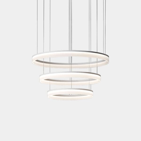 LEDS C4 - Lampada a sospensione Circ Ø600 + Ø800 + Ø1000 - Bianco