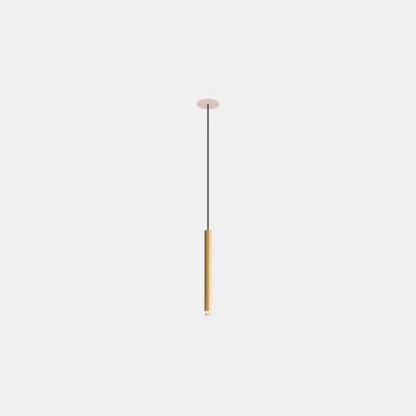 LEDS C4 - Lampada a sospensione Candle 1 Body Recessed - Ottone