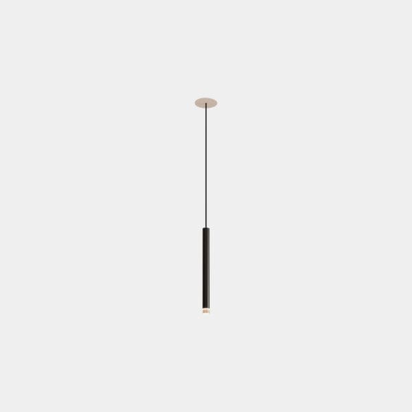 LEDS C4 - Lampada a sospensione Candle 1 Body Recessed - Nero