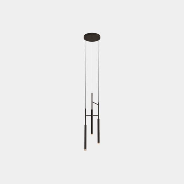 LEDS C4 - Lampada a sospensione Candle Triplex - Nero