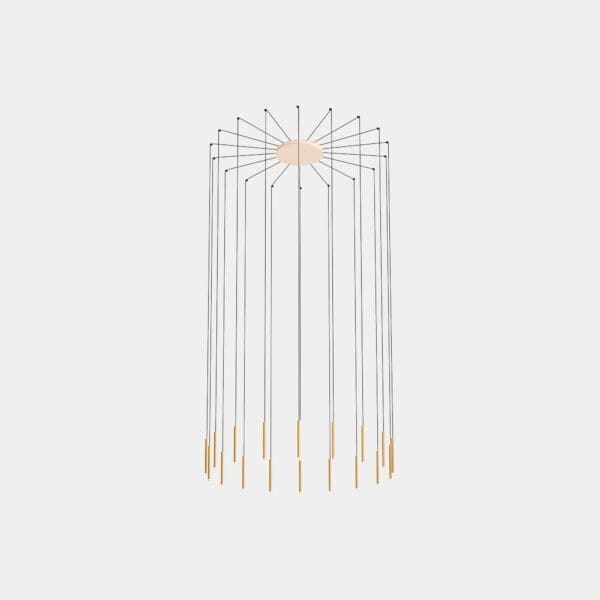 LEDS C4 - Lampada a sospensione Candle 18 Bodies - Bianco