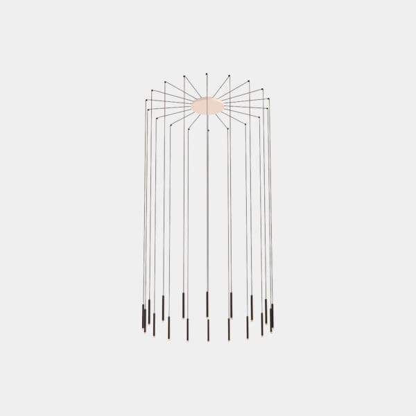 LEDS C4 - Lampada a sospensione Candle 18 Bodies - Bianco
