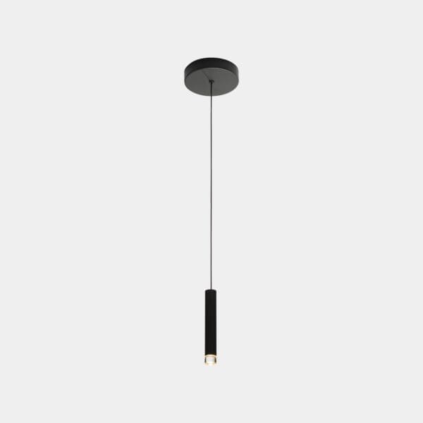 LEDS C4 - Lampada a sospensione Candle Xs 1 Body Surface - Nero