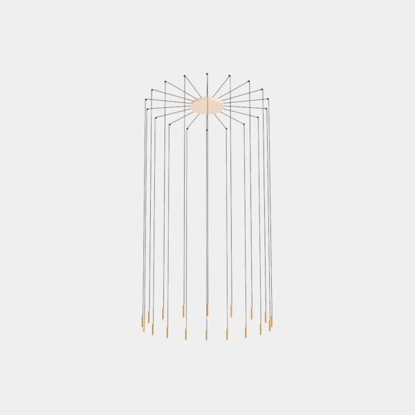 LEDS C4 - Lampada a sospensione Candle Xs 18 Bodies - Bianco
