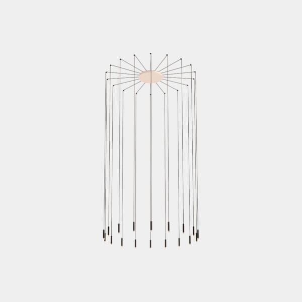 LEDS C4 - Lampada a sospensione Candle Xs 18 Bodies - Bianco