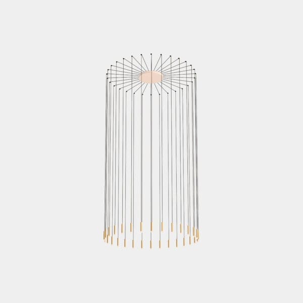 LEDS C4 - Lampada a sospensione Candle Xs 30 Bodies - Bianco