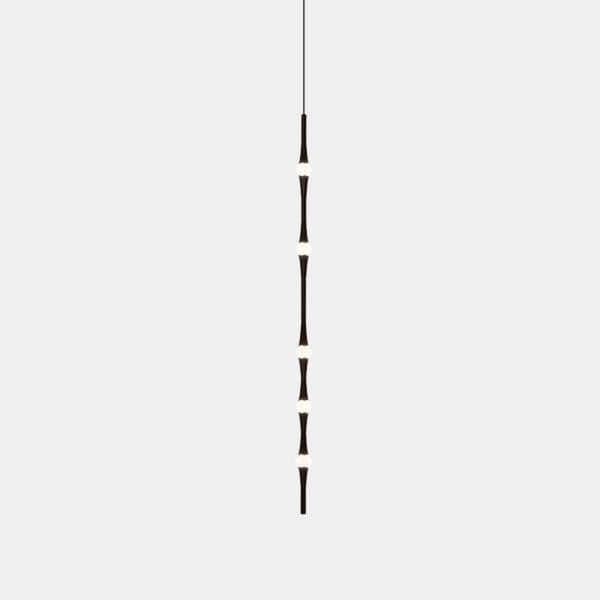 LEDS C4 - Lampada a sospensione Dew Vertical 992mm Recessed - Nero