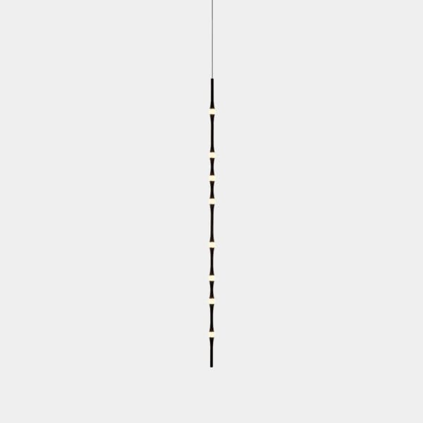 LEDS C4 - Lampada a sospensione Dew Vertical 1700mm Mini - Nero