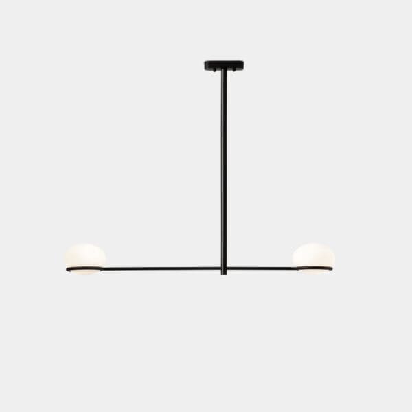 LEDS C4 - Lampada a sospensione Coco Double - Nero