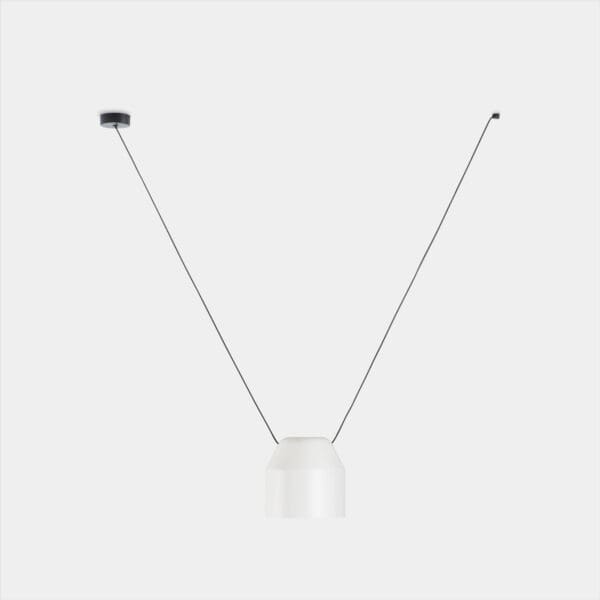 LEDS C4 - Lampada a sospensione Attic Hexagonal Shape V 1200mm - Bianco