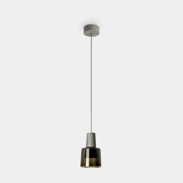 LEDS C4 - Lampada a sospensione Khoi Surfaced - Grigio