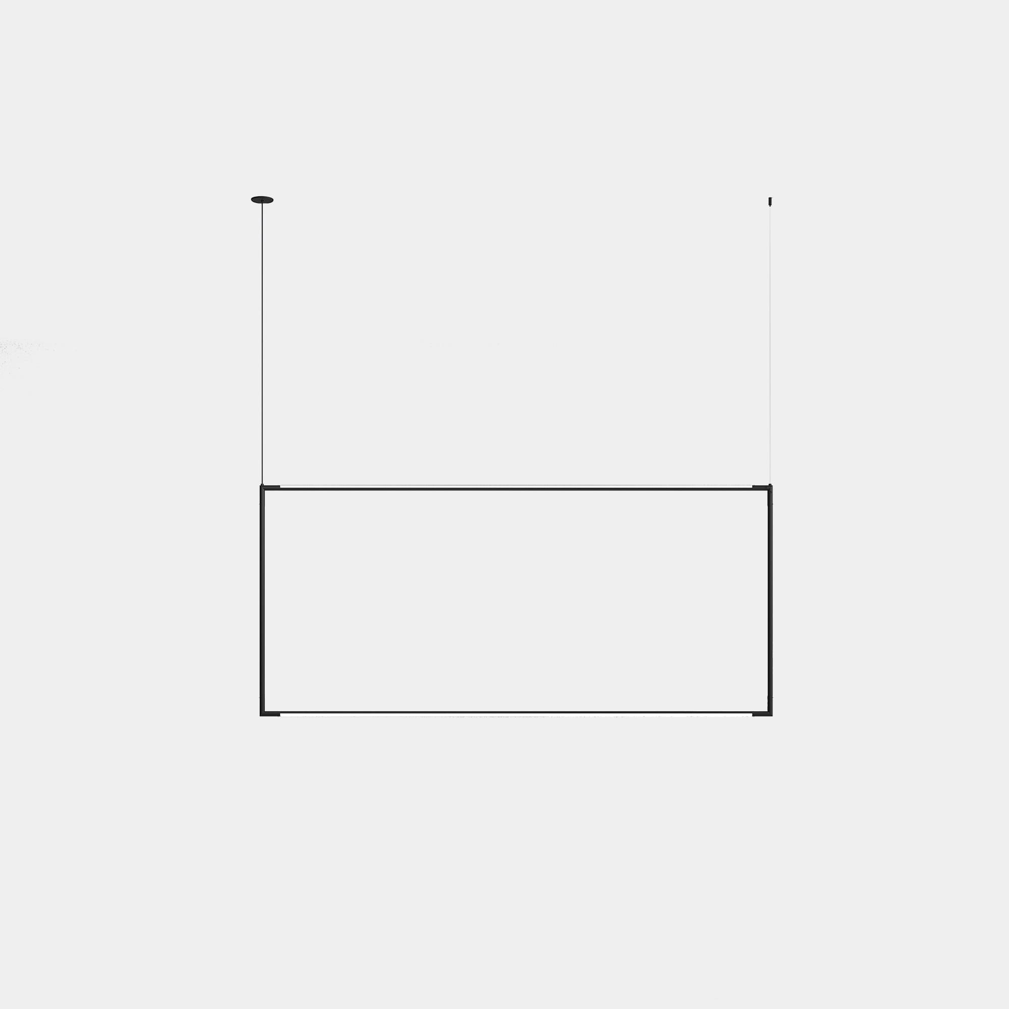 LEDS C4 - Lampada a sospensione Tubs Modular Rectangular Vertical - Nero