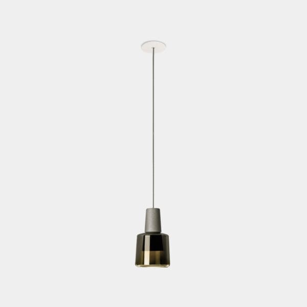 LEDS C4 - Lampada a sospensione Khoi Recessed - Grigio