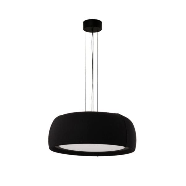 LEDS C4 - Lampada a sospensione Gong Opal Ø600 - Nero