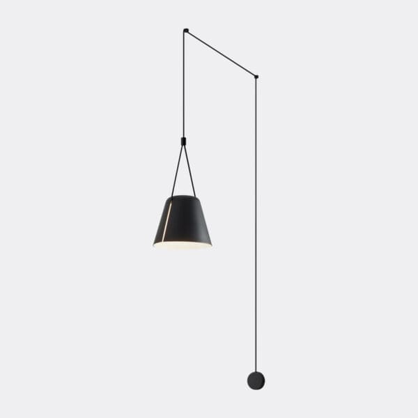 LEDS C4 - Applique Attic Single Conic Shape - Nero