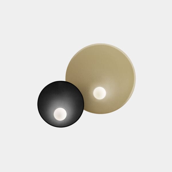LEDS C4 - Applique Trip Double Ø460MM / Ø300MM - Nero