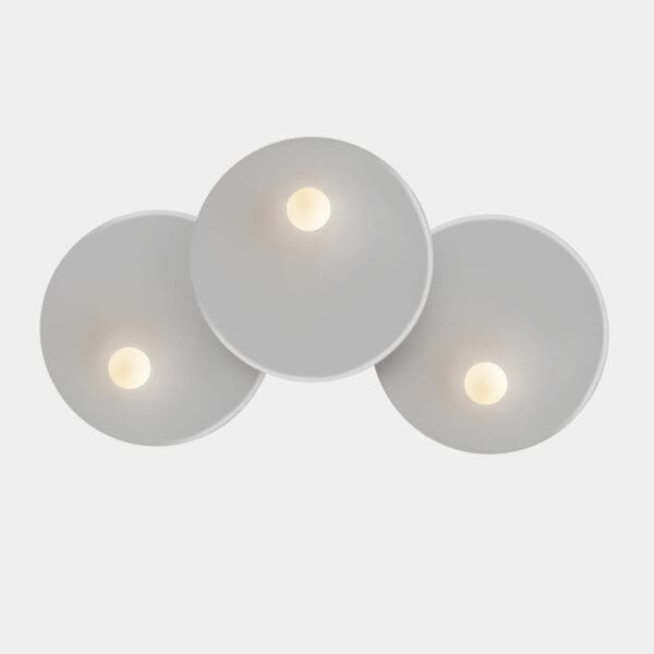 LEDS C4 - Applique Trip Triple Ø460MM / Ø460MM / Ø460MM - Grigio