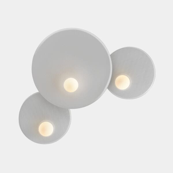 LEDS C4 - Applique Trip Triple Ø300MM / Ø460MM / Ø300MM - Grigio