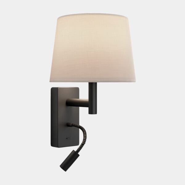 LEDS C4 - Applique Metrica Shade Extend Reader - Nero